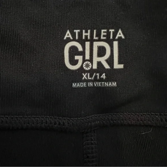 Athleta Girl • Black Chit Chat Capri Leggings • Size 14 - Picture 6 of 8